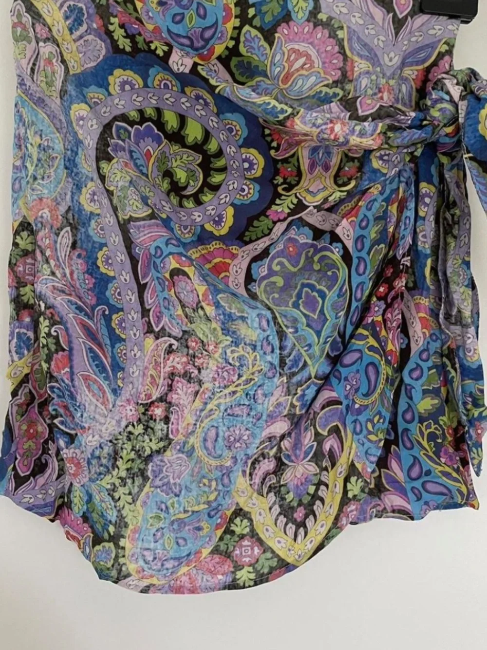 Zara Multicolor Paisley Wrap Skirt - Picture 2 of 3